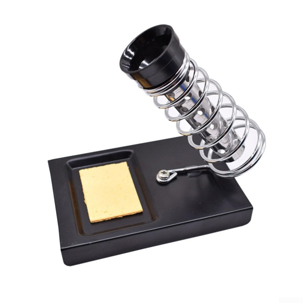 Electric Soldering Iron Stand Metal Construction Non Slip Base Fixation Screw Cleaning Sponge 9067246066345