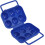 Eggs Storage Carrier Case Portable ABS 6Grid Egg Box Blue Indoor Outdoor Use Secure Transport Durable Design Handle 2