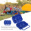 Eggs Storage Carrier Case Portable ABS 6Grid Egg Box Blue Indoor Outdoor Use Secure Transport Durable Design Handle 5
