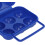 Eggs Storage Carrier Case Portable ABS 6Grid Egg Box Blue Indoor Outdoor Use Secure Transport Durable Design Handle 3