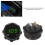 Modifizierter Motorrad-LED-Voltmeter Grün, 6-30V Digitales Panelmeter 6