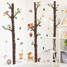 Modern Decor Self Adhesive Wall Decal, Reliable Pvc Material Easy To Use, Removable Non Toxic Durable, Jungle Forest Animals For Baby Room Childrens R
