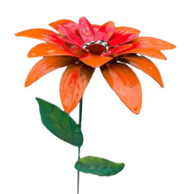Langlebige Windspiele für den Außenbereich, Metallblumen-Gartenornamente, UV-beständig, rostfrei, handgefertigt, Blumenstecker, lebendige,