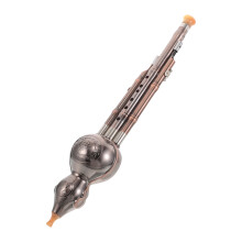 Chinese Hulusi Flute In B Key - Copper-Plated Gourd Wind Instrument
