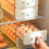 Egg Container Holder Plastic Refrigerator Organizer Clear Stackable Tray Box With Lid Double Layer Drawer Fridge 2
