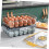 Egg Holder 18Compartment Yellow Timekeeping Waterproof Household Egg Storage Box With Bracket For Refrigerator Use 3