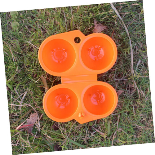Egg Holder Container 2 Pack Folding Egg Storage Boxes For Outdoor Camping Plastic Carrier Fresh Eggs 1