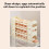Egg Holder for Refrigerator, 4Tier Rolling Egg Dispenser, Refrigerator Egg Rack Organizer, Egg Storage Rack 4