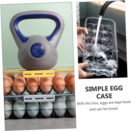 Fresh Egg Carton Stackable Egg Box Design Reusable Holder For Kitchen Storage Fridge Egg Organizer For Refrigerator 2