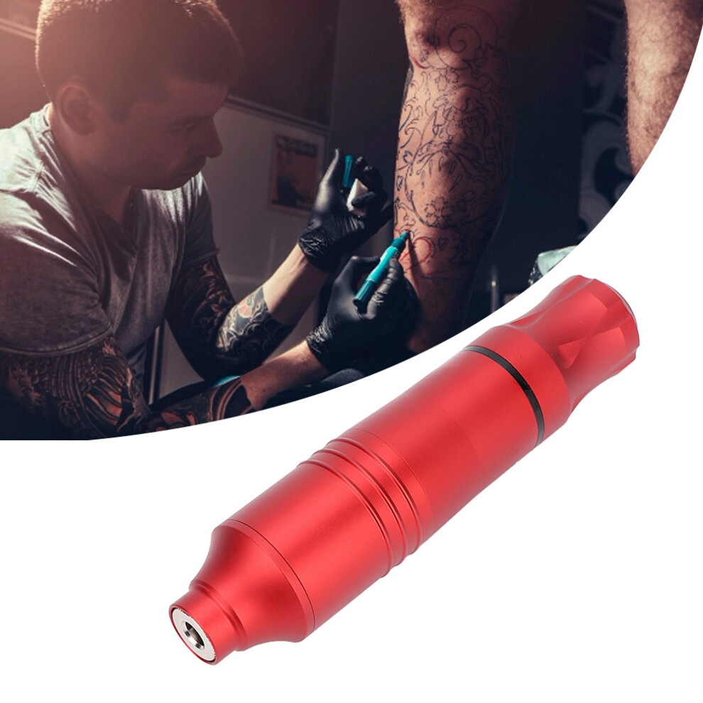 Red Professional Needle Pen Rotary Tattoo Machine, Adjustable, 12Cm