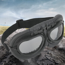 Motorcycle Goggles with Gray Lens, Windproof, Anti-Fog, Adjustable