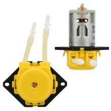 DC12V Gelbe Micro-Peristaltikpumpe für Aquarium & Labor, 39 ml/min, 2x4 mm