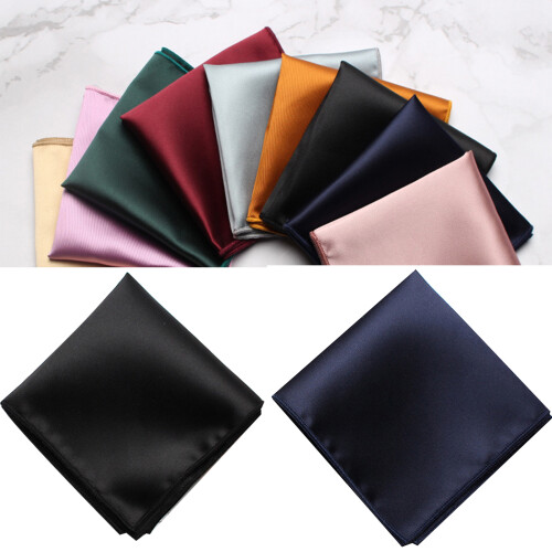 Handkerchief for Man Gentleman Solid Color Pocket Square-009 2