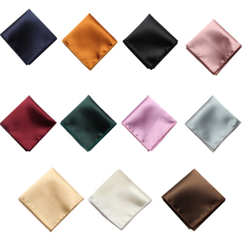 Handkerchief for Man Gentleman Solid Color Pocket Square-009 1