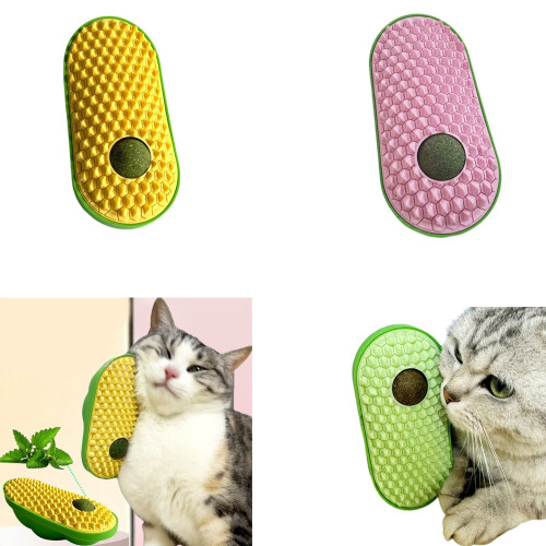 Kitten Catnips Scratching Massager Combs for Short-Grass green 1