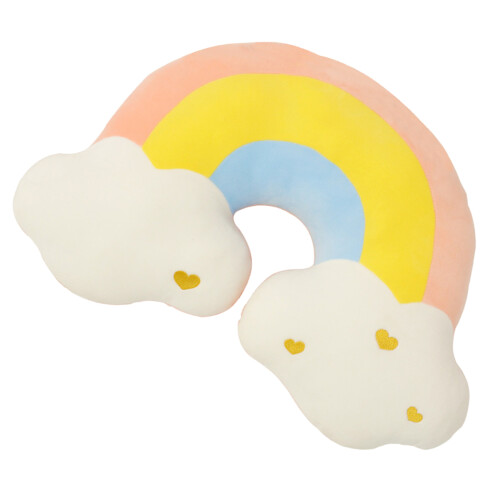 Rainbow Cloud Moon Plushie Pillow for Relaxation-rainbow cloud