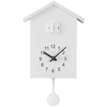 Wall Clock With Cuckoo Animation, Modern Cuckoo Clock Minimalist Nordic Style Timepiece Featuring Bird Theme And Pointer Digital Display, Charming Cuc