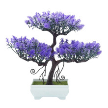 Kunstig bonsaitre for hjemmekontordekor, simulert dekorativ plante med naturtro design og lite vedlikeholdskrevende skjønnhet, allsidig og