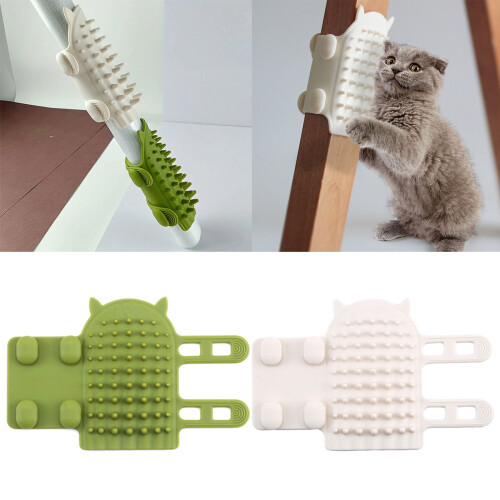 Corner Pet Brushes Comb Cat Self Grooming Brush Cat-White 2