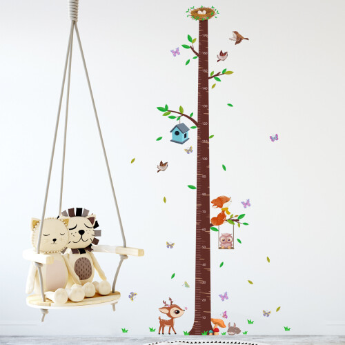 Growth Chart Tree Wall Stickers, Removable and Adaptable for Any Space