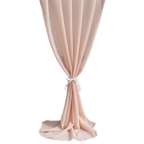 Chiffon Table Runner Sheer Fabric Silk for-Meat powder 114