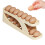 Rolling Egg Tray, 2Layer Refrigerator Egg Tray, Rotating Egg Cup for Refrigerator Container, Chicken Egg Dispenser 1