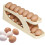 Rolling Egg Tray, 2Layer Refrigerator Egg Tray, Rotating Egg Cup for Refrigerator Container, Chicken Egg Dispenser 5