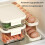 Rolling Egg Tray, 2Layer Refrigerator Egg Tray, Rotating Egg Cup for Refrigerator Container, Chicken Egg Dispenser 3