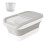 Space Saving Dog Food Container Kitchen Storage Sealed-White 1