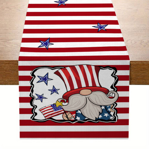 Table Display Table Runner Independence Day Desk Decors-2