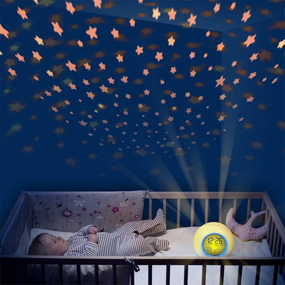 Dreamweaver: All-In-One Kids Sleep Trainer & Alarm Clock With Gentle Glow Nightlight, Blue