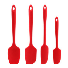 DIY Food Grade Silicone Non-Stick Butter Cooking Spatula-Red