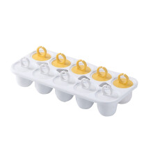 10 Cavity Ice Cream Molds with Ring Stick Handle Reusable Ice-1
