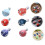 Pack of 6 Ceramic Chopstick Holders Pufferfish Shape Spoon-Blue 3