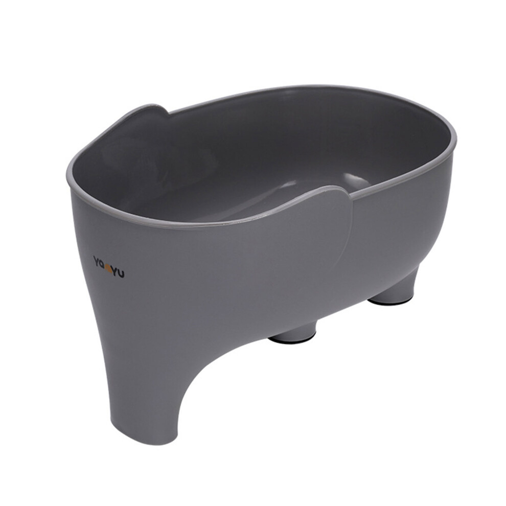 Kitchen Drain Basket Sink Corner Strainer Filter Sponge-Gray 7704000203906