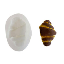 Croissant Form Mould Shape Scented Candle Silicone Mold-Style1