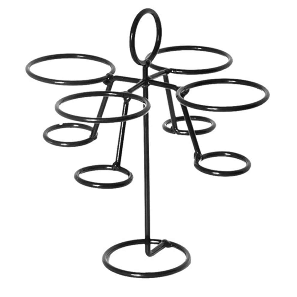 Black Iron Ice Cream Holder Cupcake Cones Stand Rack Display-C 7704000204880
