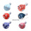 Set of 6 Ceramic Pufferfish Chopstick Rest Ceramic-Orange 4