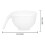 Convenient Mixing Bowl Eggs Beating Cup Eggs Liquid-1000ml 4