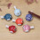 6 Pieces Cute Pufferfish Shaped Ceramic Chopstick Rests-Gray 7