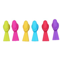 Wine Glass Markers Set of 6 Cute Bird Silicone Drink Glass