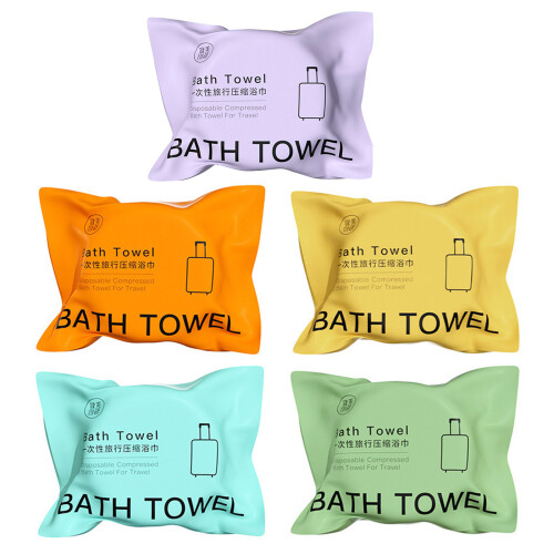 Large Compressed Bath Towel Disposables Cotton Non-woven-Green 1