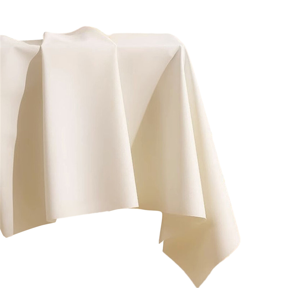 TPU Coated Fabric Tablecloth Waterproof and Slip-White 3-image-OPC-PN9XDYR-NEW
