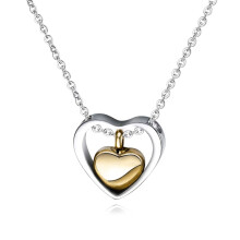Steel Remembrances Necklace Lasting Reminder of Your Loved-gold
