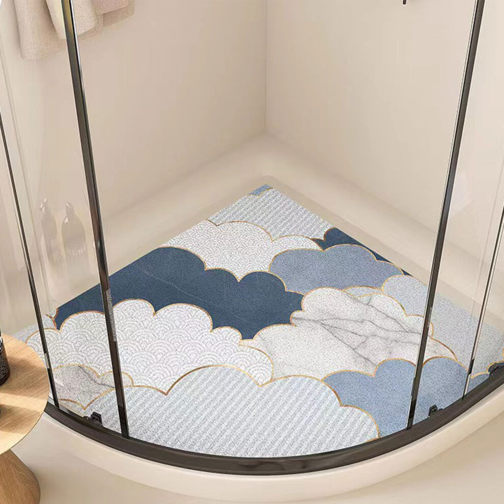 (E, 60x60cm) PVC Quadrant Shower Mat For Anti Slip For Bathroom Loofah Shower Mat-image-OPC-PN9XMWR-NEW