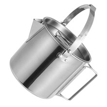 Stainless Steel Camping Tea Kettle: Large Capacity, Portable Water Boiler For Outdoor Hiking And Mountaineering