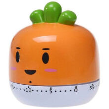 Mechanical Timer Vegetable-Shaped, New Kitchen Cooking Aid, Portable And Loud Alarm Guarantee Attention, No Battery Required For Eco-Friendly Use, Cut