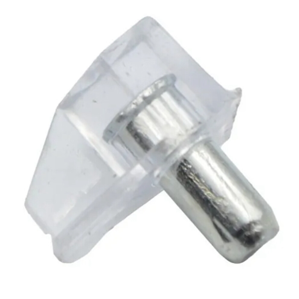 Shelf Support Excellence, Clear Shelf Support Pegs Triangle Structure Provides Strong Bearing, 100Pcs Premium Plastic And Iron For Extensive Furniture 9012352723323