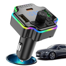 Radio Transmitter for Car, Wireless FM Transmitter, USB MP3, Hands Calling, 12V Vehicle, Cars Trucks SUVs