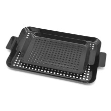 Grills Pans Pack Of 2 Flavored Grill Pans For Camping Barbecue Accessories NonStick Coating Fast Heating